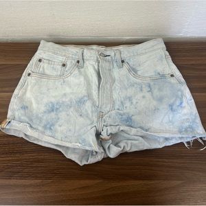 Levi’s 501 Cloud Tie Dye High Rise Shorts, 31